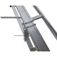 Stufenanlegeleiter 60 cm breit mit Handlauf und Überstieg